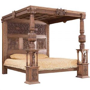 Teak Furniture Indonesia Canopy Bed 108